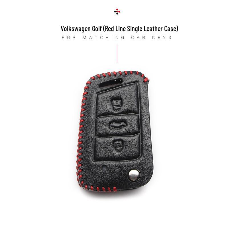 Чехол для ключа Volkswagen для New Magotan, Golf, B8, Passat, Tiguan, Lavida, Bora - Натуральная кожа