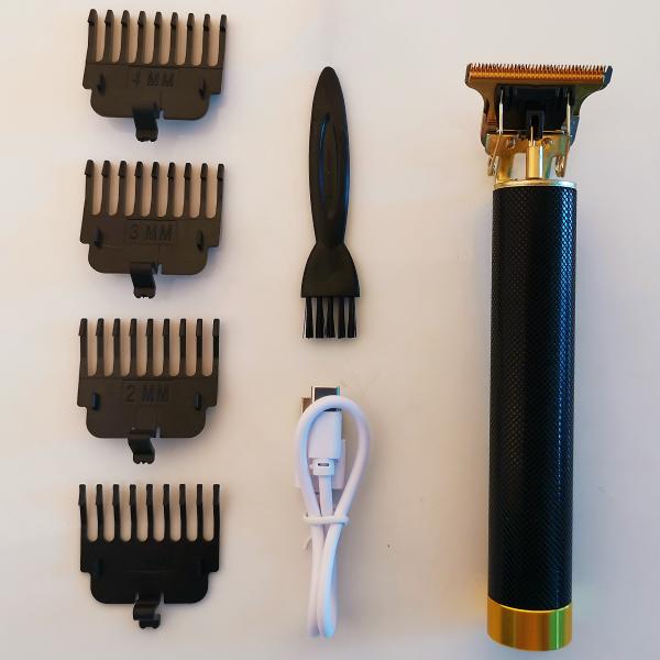 Триммер из нержавеющей/абс-стали для мужчин, машинка для стрижки волос, профессиональный триммер для лысины, электрическая бритва для бороды, USB-парикмахерская
