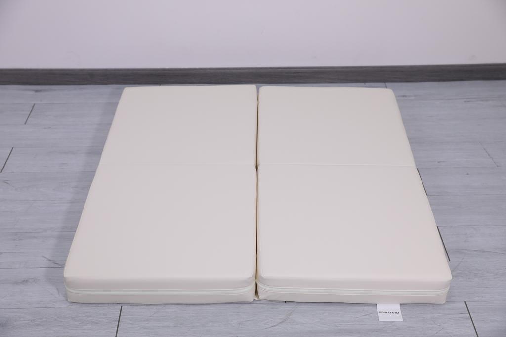 Gymnastic Mattress Satellite Pu 100X100X10 Cm - Four-Piece White