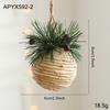 Large Wooden Pine Cone & Acorn Christmas Tree Ornament Set