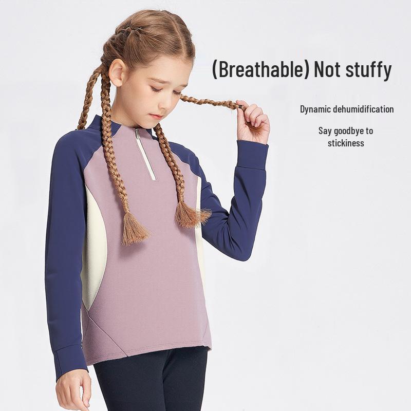 25 Новых спортивных футболок с длинным рукавом для девочек в стиле колор-блок - Модные базовые вещи для повседневной носки весной/осенью