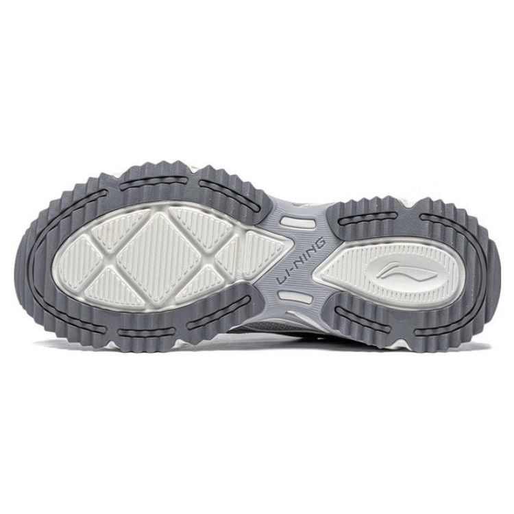 LiNing Shiguang Fabric Synthetic Leather Retro Reflective Non-Slip Wear-Resistant Breathable Low-Top Running Shoes Women Sneaker ARXT008-2