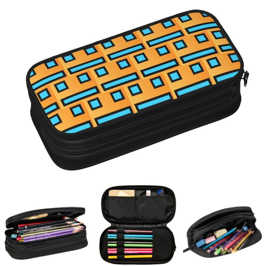 Geometry Cube Gaming Dash Pencil Cases for Students Gifts Pen Box Pencil Bag Large Capacity Pencil Pouch
