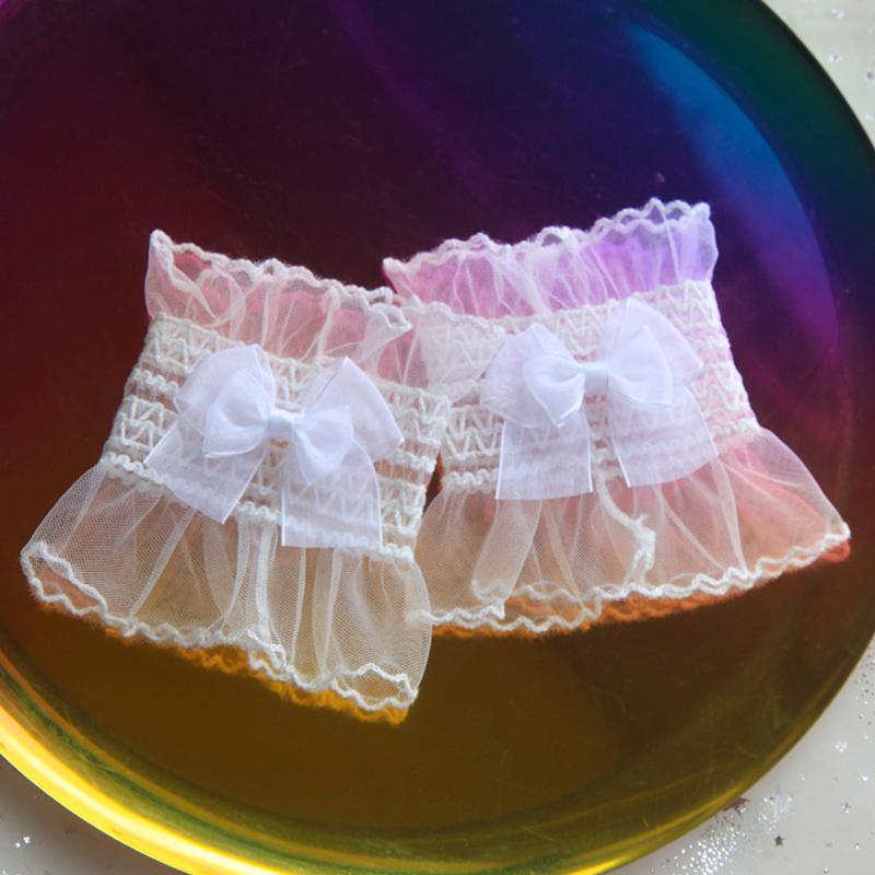 1/2 шт. Маникюр Фото Кружево Декоративный Манжет Двухслойная Сетка Рукав-Рожок Показ Ногтей Позирование Рукав DIY Фон для Фотосъемки Реквизит