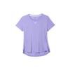 Dri-Fit One Luxe Solid Logo Crew Neck T-Shirt Women Tops Purple DD0619-567