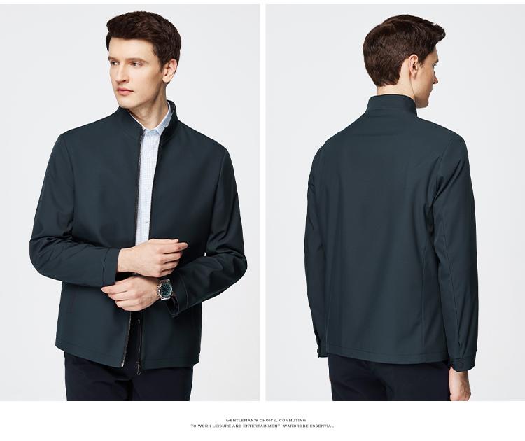[Clearance and Leakage] [Printed Knitted Inner] Spring and Autumn Anti Wrinkle Business Leisure Collar Long Sleeve Jacket for Men