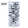 Festive Seasonal Home Decorations 24 Pcs Small Christmas Ball Ornaments, Mini Shatterproof Plastic Bulk Holiday Tree Ornaments Xmas Hanging Decoration