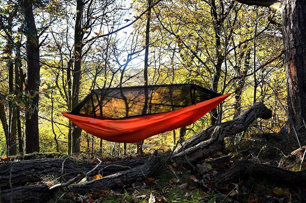 В DD Frontline Hammock Удобная и легкая гамак для кемпинга [Сделано в Шотландии] - в стиле кемпинга (Черный как смоль) [Использовал]