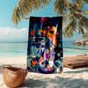 1pc Halloween Nightmare Mashup Microfiber Beach Towels Quick Dry Towel Sand Beach Towels Pool for Travel Swim Pool. S7290118