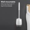 Туалетная щетка с возможностью настенного крепления Простая установка Конструкция слива Чистящая щетка с держателем Настенный аксессуар для ванной комнаты