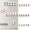 Colorful Mini Mahjong Tile Magnets 4/5Pieces Set for Refrigerator and Office Decors Miniature Board Game Charm Magnets