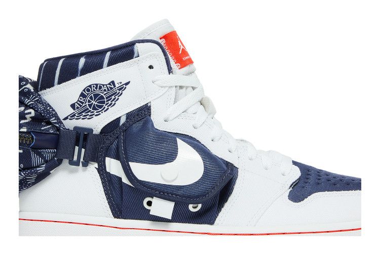 Men's Sneakers Nike Jordan 1 Retro High OG SP Utility Quai 54 (2022) White/Neutral Indigo-Light Bone