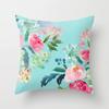 Watercolor-Style Floral Paintings Double-Sided Printed Pillow Cover Short Plush Suitable Living Rooms Sofas Throw Cushion Cover
