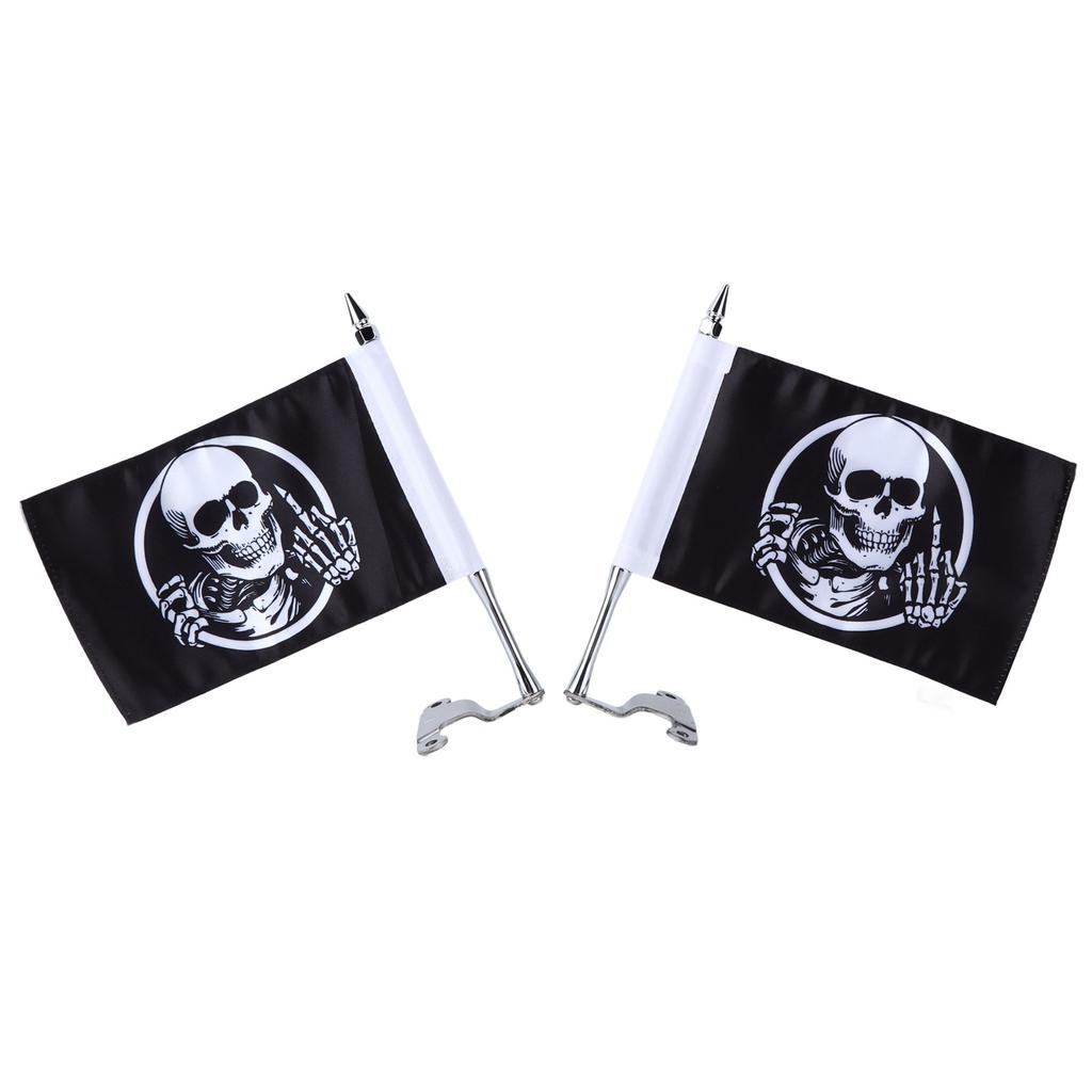 Комплект для крепления флагштока на крышке багажника с заменой флага с черепом LR для Gold Wing Tour DCT 2018?2020