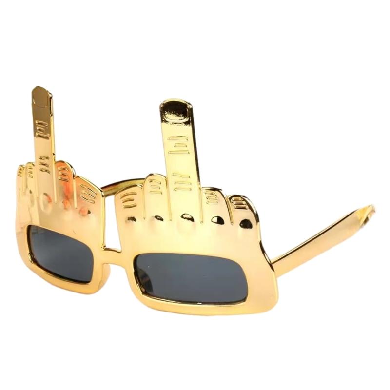 Забавные солнцезащитные очки на средний палец для вечеринки, дизайнерские крутые очки, новинка, очки в оправе для взрослых, реквизит для селфи, аксессуары