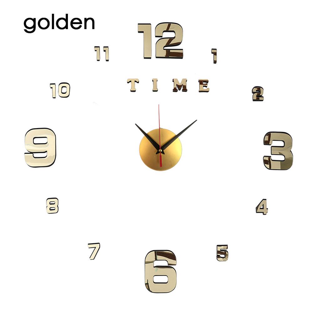 3D светящиеся настенные часы, зеркальные настенные наклейки, креативные часы «сделай сам», съемные художественные наклейки, домашний декор, кварцевая игла для гостиной, хит продаж