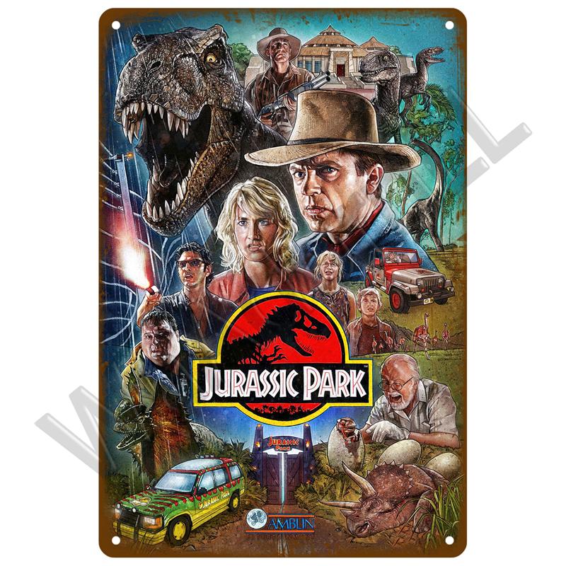 Vintage Metal Sign Movie Retro Tin Sign Aesthetic Living Room Metal Wall Decor Decoration Cinema Industrial Deco Films Poster