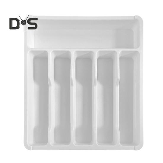 Drawer Organizer Tray for Kitchen Drawer Expandable Cutlery Flatware Holder Adjustable Plastic Utensil Divider Spatula Tools And Gadgets Storage