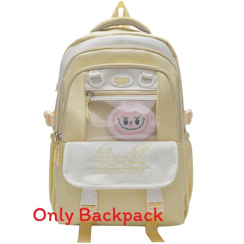 Animal Pattern Cartoon Lightweight Backpack Fashionable And Fresh Student Bag