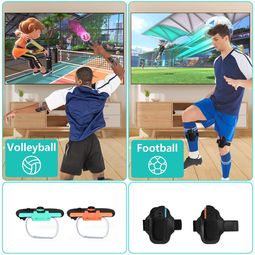 18-in-1 Switch Sports Accessories Bundle for Switch 2 Joy-Con with Tennis, Golf, Bowling, Sword Props, Leg & Wrist Straps-Motion Control Game Kit