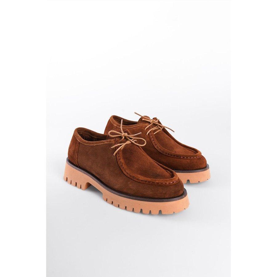 Женские повседневные туфли из натуральной замши на шнуровке, туфли-оксфорды