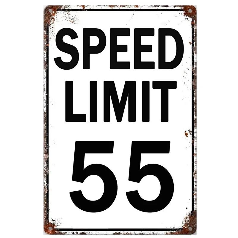 Винтажные металлические знаки No Speed Limited, плакаты, декор для стен для домашних баров, гаражей, кафе, клубов, пабов, ретро-плакаты, табличка