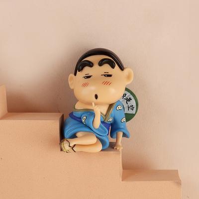 Забавный кимоно Crayon Shin Chan Украшение ручной работы Аниме Окружающая модель Игрушка Подарки Украшения Q Версия Украшения