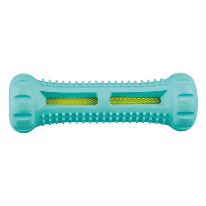Jouet pour chien - Denta fun - 14 cm - Caoutchouc naturel - Goût menthe - Nettoie les dents
