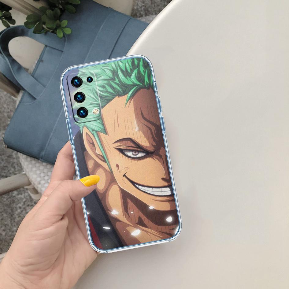 FM50 Zoro One Piece Soft Shell Transparent Phone Case for Samsung Galaxy A04 A04S A14 A23 A34 A54 M23 M33 M52 M53