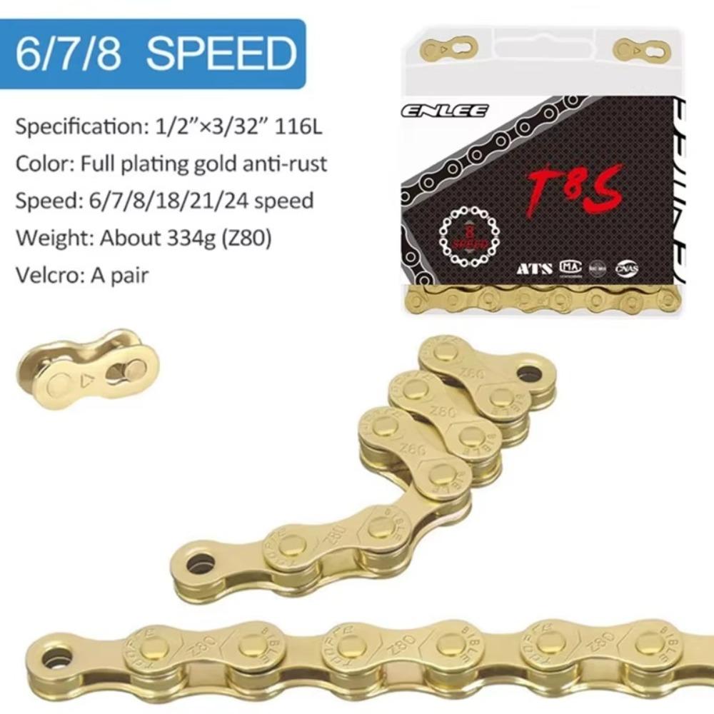 Gold Silver Bicycle Chain 8 9 10 11 12 Speed Cycling Accessories New MTB Road Bike Chains