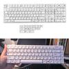 XDA Profile Keycaps Thick PBT Dye Sublimation for 135Keys Mechanical Keyboard Minimalist White Keycap Set