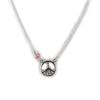 Les Trésors De Lily [K9647] - Silver Necklace 'Peace' Silver Pink