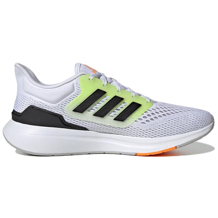 Adidas EQ21 Run Mesh Abrasion Resistant Low top Training Running Shoes Men's Gray Black Green GZ6868