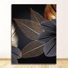 Abstract Golden Tree Leaves Canvas Art Posters and Prints Modern Fashion Luxury Paintings On the Wall Art Pictures Home Decor