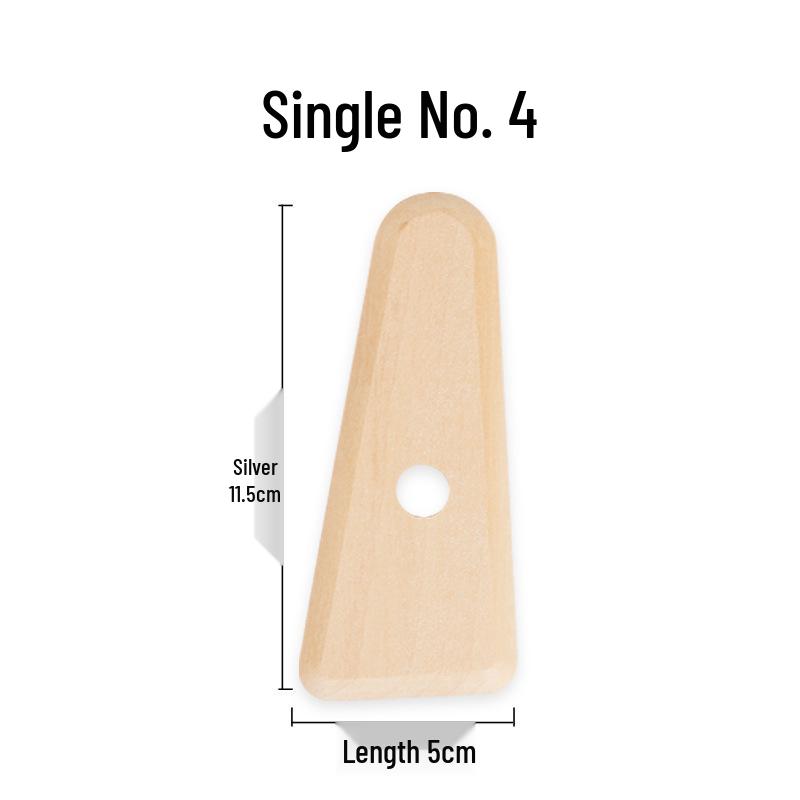 5-Piece Solid Wood Pottery Tools Set: Scraper, Knife, Clay Carving, Ceramic Sculpture, DIY Handmade.