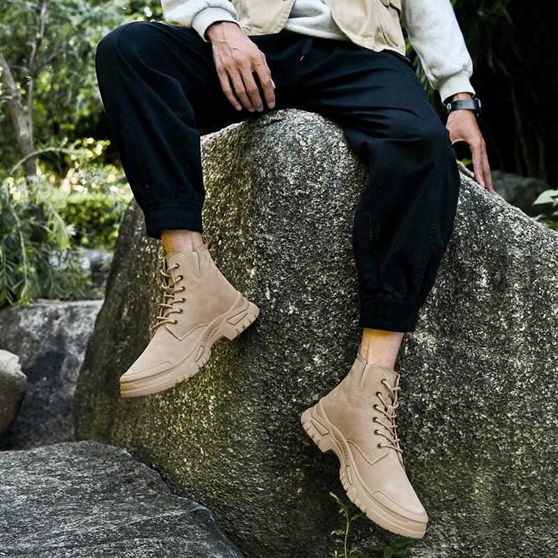 Модная повседневная классическая обувь в британском стиле, универсальные ботильоны, зимние замшевые мотоботы, модные демисезонные ботинки для улицы, пустынные ботинки