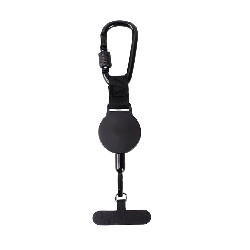 Retractable Anti Theft Smartphone Lanyard Safety Strap Practical Pull-Reel Mobile Phone Lanyard with Carabiner for Outdoor Sport