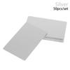 50 Pcs/Set Portable Laser Engraving Business Visit Business Card Metal Carte Name Cards Blank