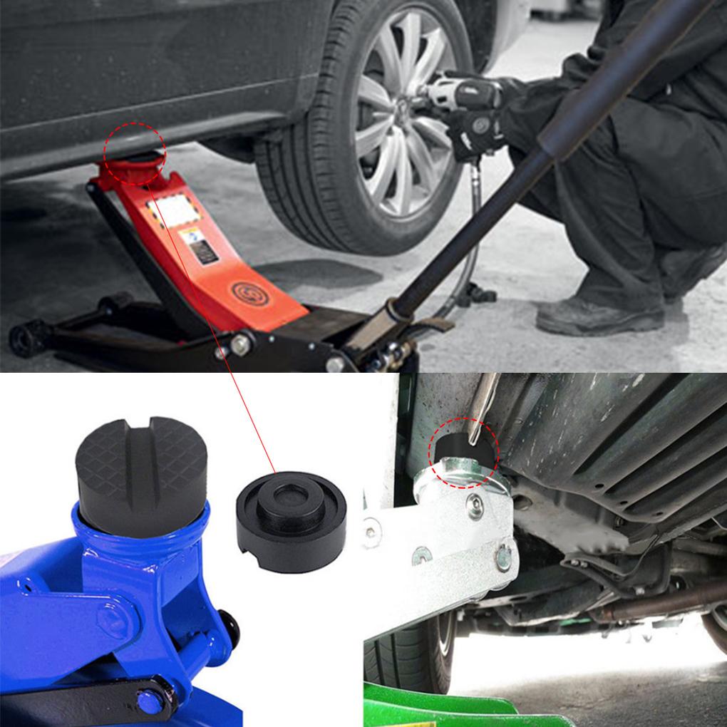 Car Slotted Jack Pad Protector Portable Jacking Tool Frame Rail Adapter Non-slip Support Block Pinch Weld Side Lifting Disk