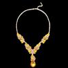 European and American Jewelry New Style Exaggerated Elegant Necklace and Earrings Two-Piece Set Retro Personality Women's Alloy Evening Jewelry