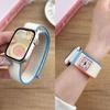 Совместимый нейлоновый ремешок-липучка с мультяшным рисунком для Apple iWatch Series 11, модель 109876E.