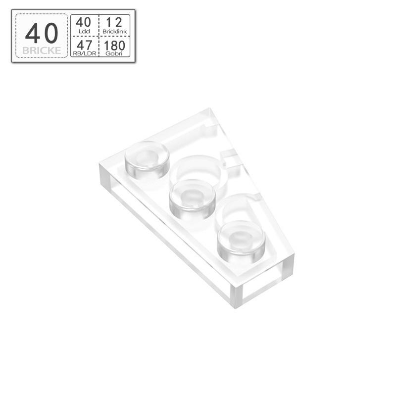 BRICKE 2x3 Left Wedge Plate Compatible with Lego 43723 MOC Building Block Parts