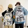 Graffiti Schoolbags for Men and Women Junior High School Students New Large Capacity High School Students College Students Backpack Men's Backpack