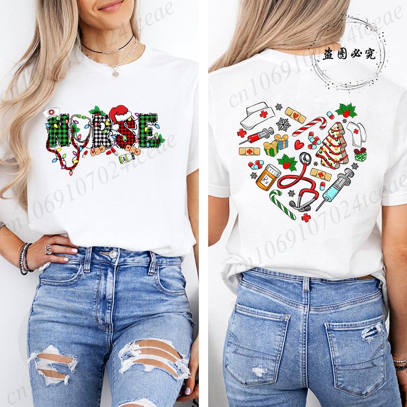 Nurse Christmas ShirtChristmas Nursing TShirtNurse Life TeesER Christmas Party TShirtsParty Crew TeesWomens Clothing