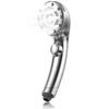 [.co.jp Exclusive] Kungix Shower Head with Micro-Nano Bubble, 5 Modes, Stop Button, Mist Shower, Ultra-Fine Water Flow, Powerful Cleansing, Water-Savi