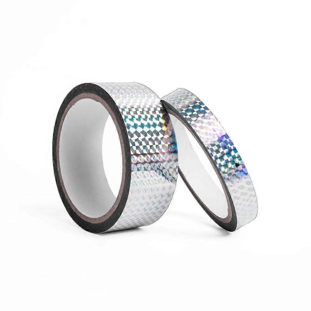 Bird Repellent Ribbon, Reflective Tape for Wildlife Management, Durable and Waterproof Design for All Weather Conditions, Multipurpose Holographic
