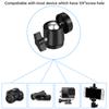 Hot Shoe 1/4 Screw Hole Tripod Mount Camera Head Adapter Ball Head with Lock LED Light Flash Bracket Holder For DSLR DV Cameras