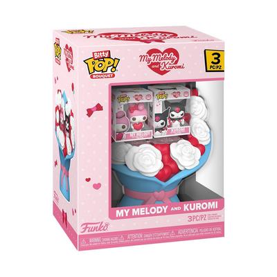 Funko Коллекция Bitty Sanrio My Melody и Kuromi Идея для подарка Мешок для вечеринки Носок Персонал Pop! Букет - - 2,2 см - - -