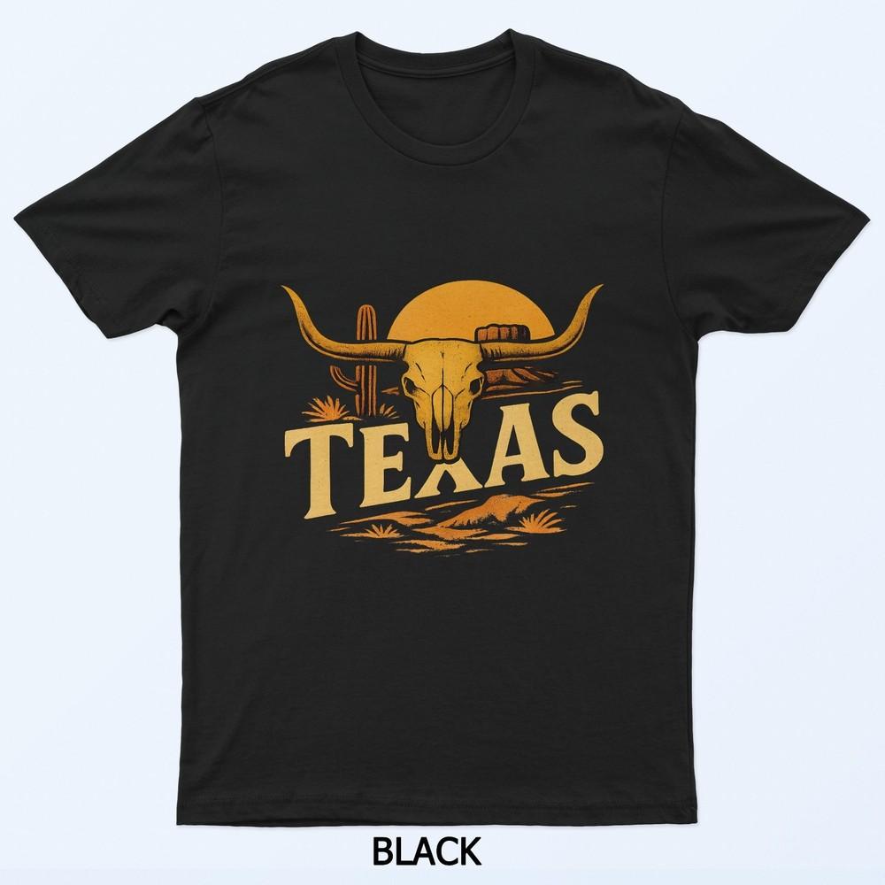 Vintage Texas Orange Men Texas Women Retro Classic T-Shirt