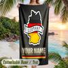 Beach Towel Germany national football team Print Custom Name Text Soft Towel for Swimming Pool
